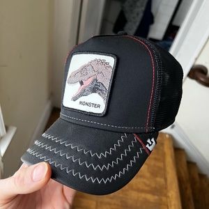 Goorin Bros “Monster” Godzilla farm trucker hat Leather